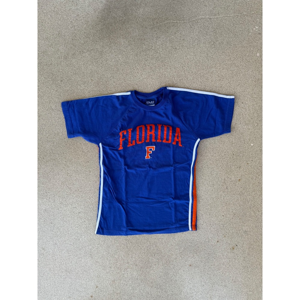 Old Varsity Brand Florida Gators Mens Small T-Shirt - Blue Striped Tee
